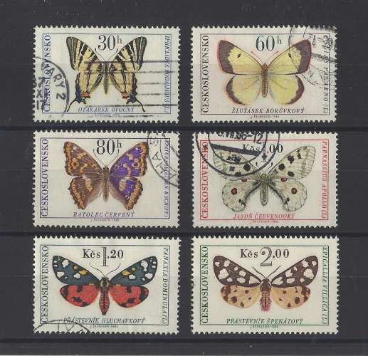 TCHECOSLOVAQUIE.   YT    n° 1483/1488   neuf **/oblitéré   1966 