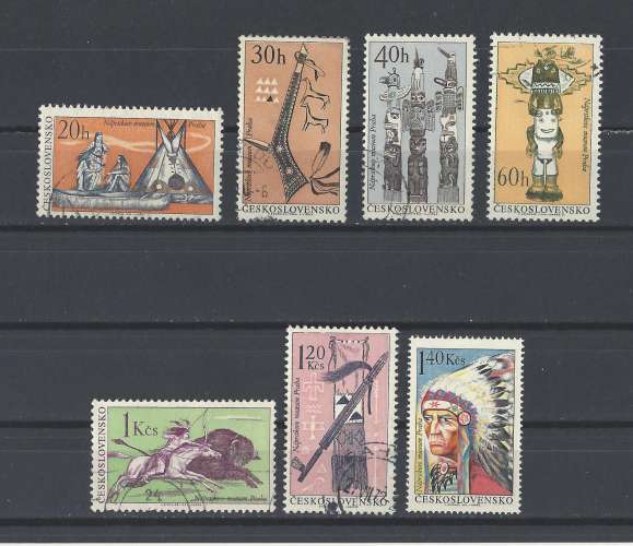 TCHECOSLOVAQUIE.   YT    n° 1492/1498   neuf */oblitéré   1966 