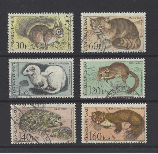 TCHECOSLOVAQUIE.   YT    n° 1591/1596    neuf **/oblitéré   1967