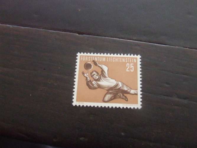 LIECHTENSTEIN 1954 CALCIO 25 r NUOVO *