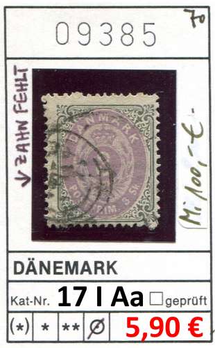 Danemark 1870- Michel 17 I Aa - oo oblit.