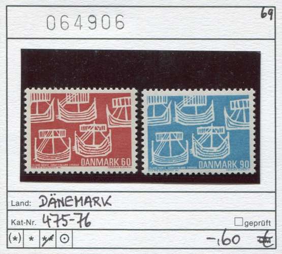 Danemark 1969 - Michel 475-476  - ** neuf mnh