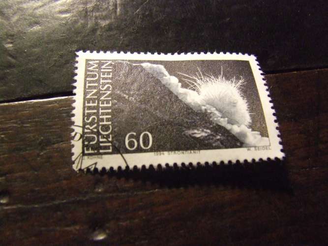 LIECHTENSTEIN 1994 MINERALI 60 r USATO
