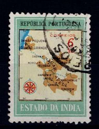 PT INDE PORTUGAISE 1957 - YT 488 OBLITÉRÉ.