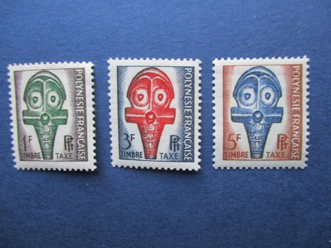 Polynésie y & taxe 1 au 3 ** 1958