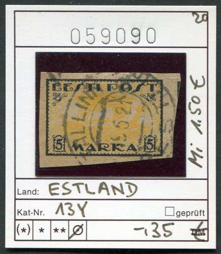 Estonie 1920 - Michel 13 y - oo oblit.- 