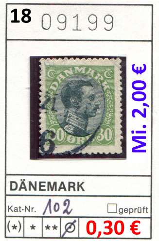 Danemark 1918 - Michel 102 - oo oblit.- 