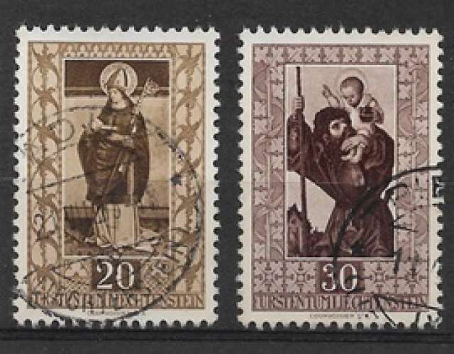 Liechtenstein oblitéré YT 274 et 275