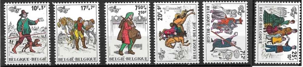 Belgique neuf YT 2071 à 2076
