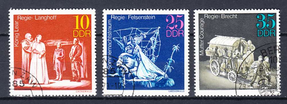ALLEMAGNE DE L'EST - DDR - 1973 - O - YT 1545 / 1547