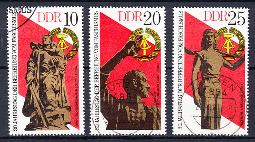 ALLEMAGNE DE L'EST - DDR - 1975 - O - YT 1719 / 1721