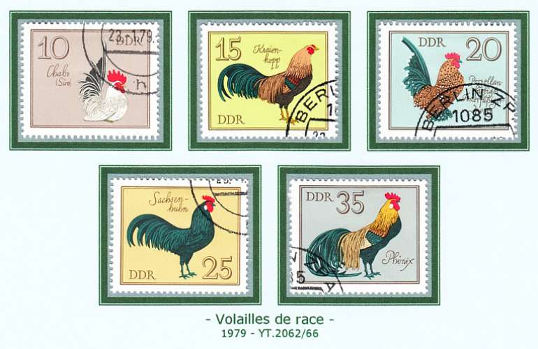 ALLEMAGNE DE L'EST - DDR - 1979 - O - YT.  2062 / 2066
