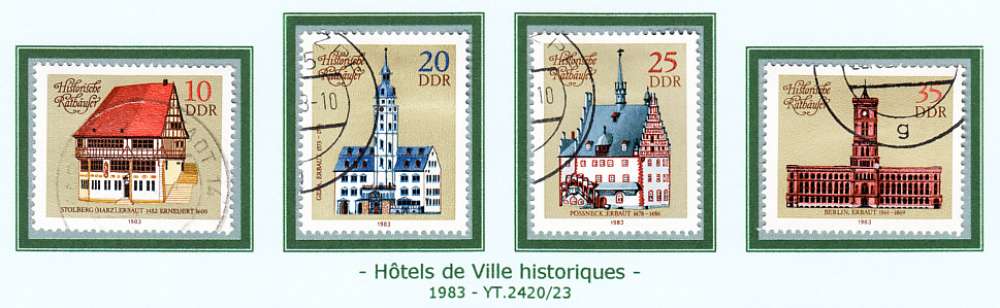 ALLEMAGNE DE L'EST - DDR - 1983 - O - YT.  2420 / 2423