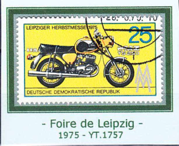ALLEMAGNE DE L'EST - DDR - 1975 - O - YT.  1757