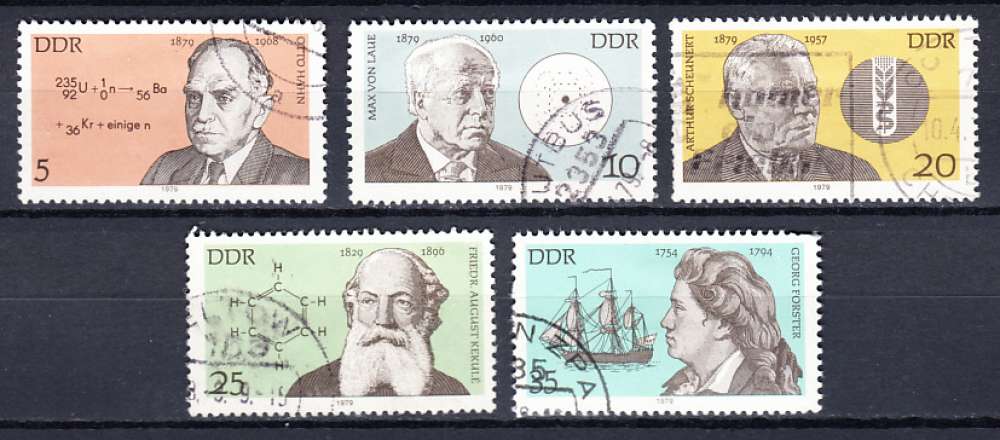 ALLEMAGNE DE L'EST - DDR - 1979 - O - YT 2073 / 2077
