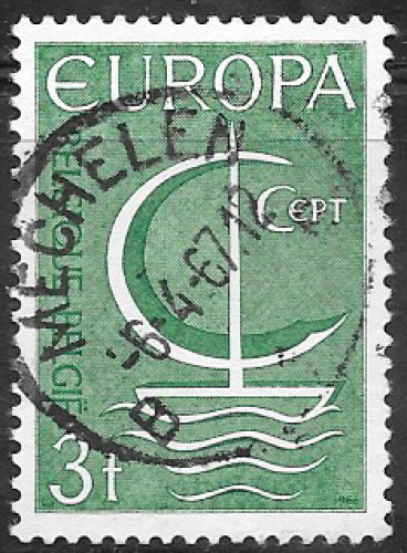 Belgique  - YT  1389  obl  - Europa (1966) 
