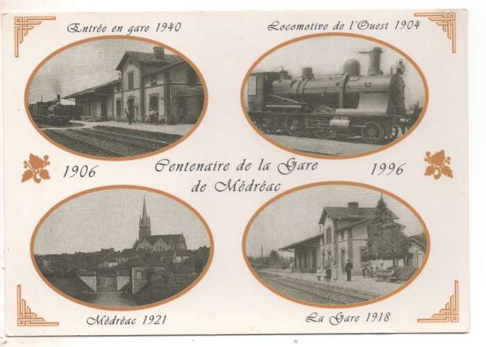 cpm 35 Médréac  Centenaire de la gare