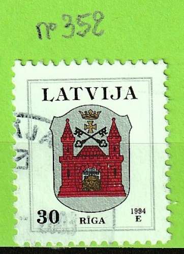 LETTONIE YT N°352 OBLIT
