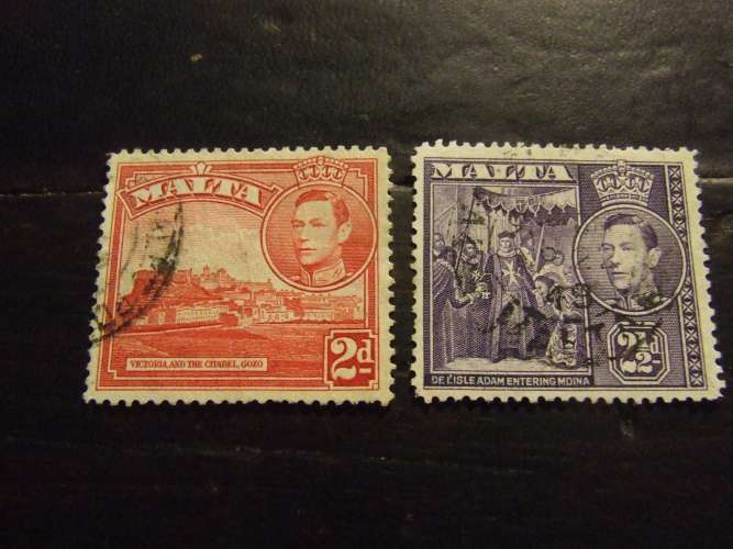 MALTA 1943 GIORGIO VI USATO