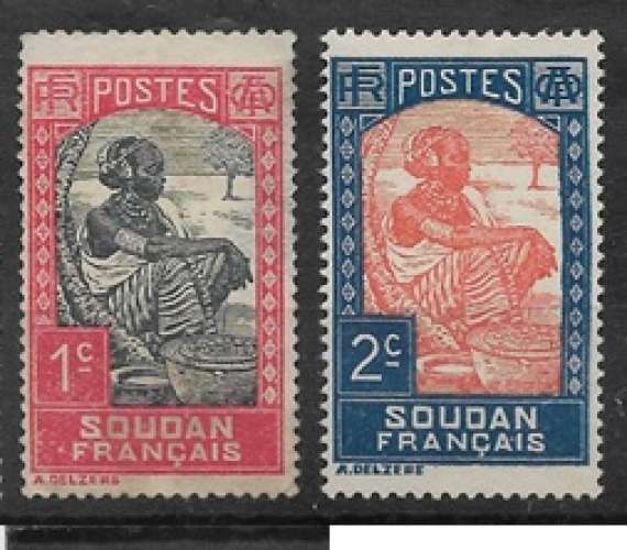 Soudan neuf sans gomme YT 60 et 61