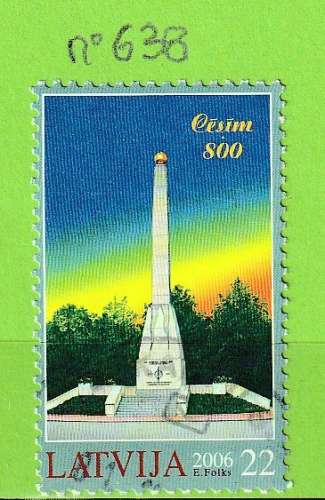 LETTONIE YT N°638 OBLIT