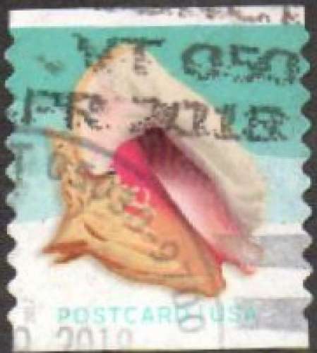 Coquillage : strombe, roulette, adhésif, dent. 9¾ Vert. (2017) - YT 4974a °