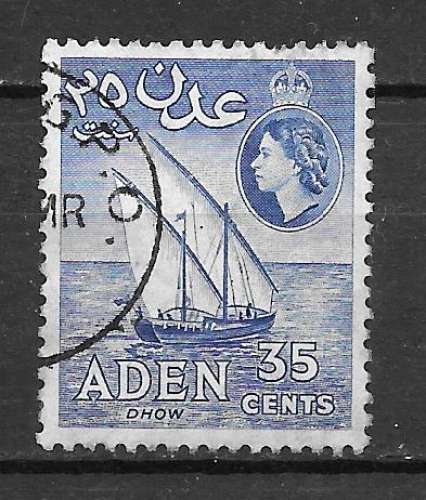 Aden Y&T n° 53A boutres - 1953