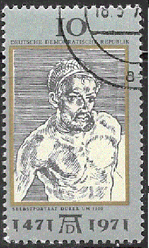 RDA  - YT  1362  obl - Gravure de Dürer (1971) 