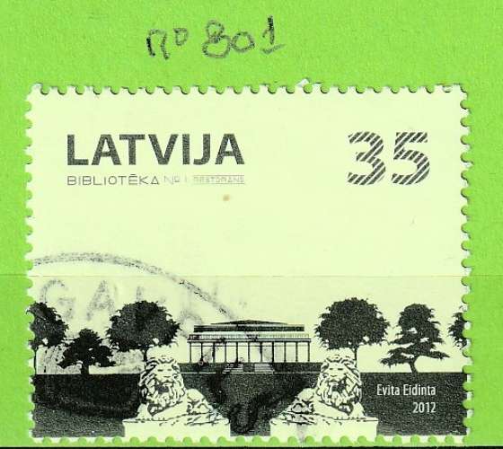 LETTONIE YT N°801 OBLIT