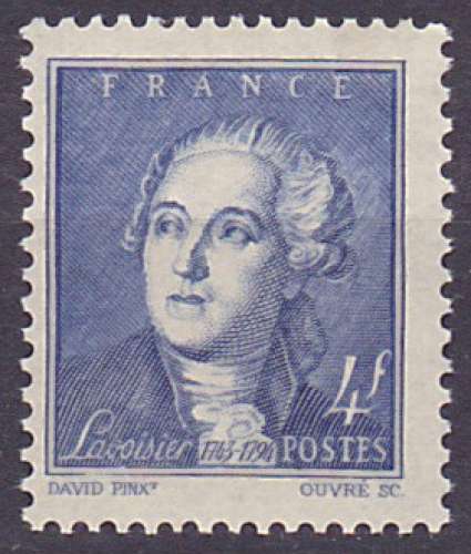 Timbre neuf ** n° 581(Yvert) France 1943 - Antoine de Lavoisier
