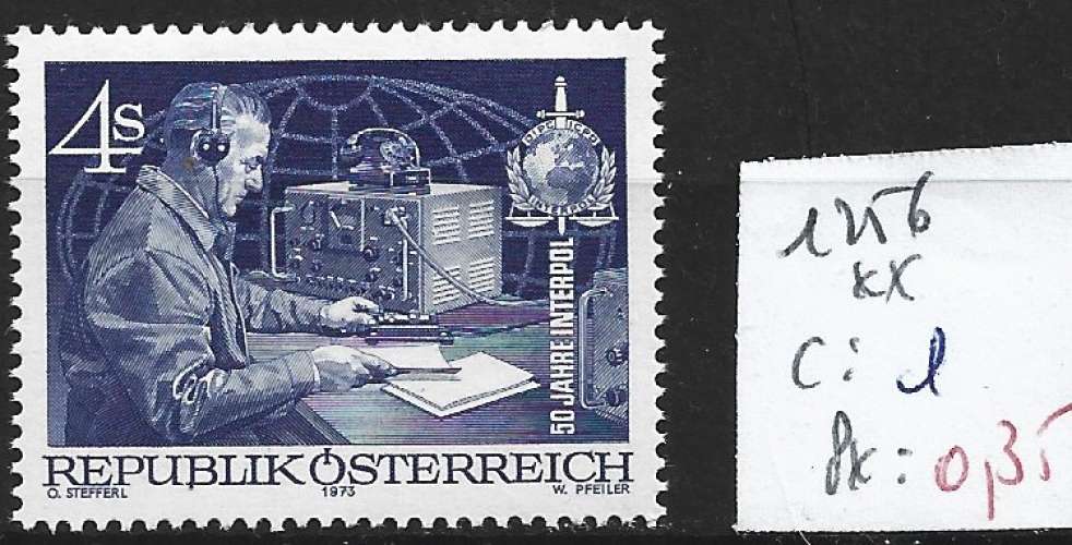 AUTRICHE 1256 ** côte 1.20 €