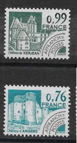 France oblitéré YT preo YT 166 et 167