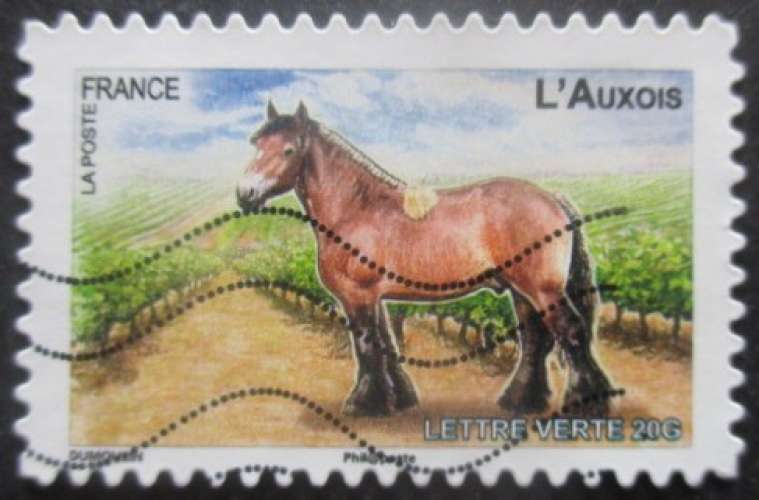 FRANCE autoadhésif N°823 Cheval oblitéré