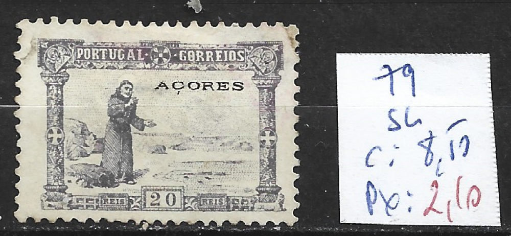 ACORES 79 sans gomme côte 8.50 €