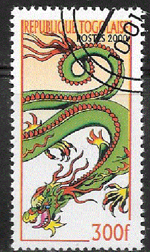 Togo - YT  1867D  obl  - Année du Dragon (2000) 