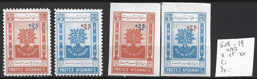 AFGHANISTAN 518-519 * + Non dentelé ** côte 19.25 € 