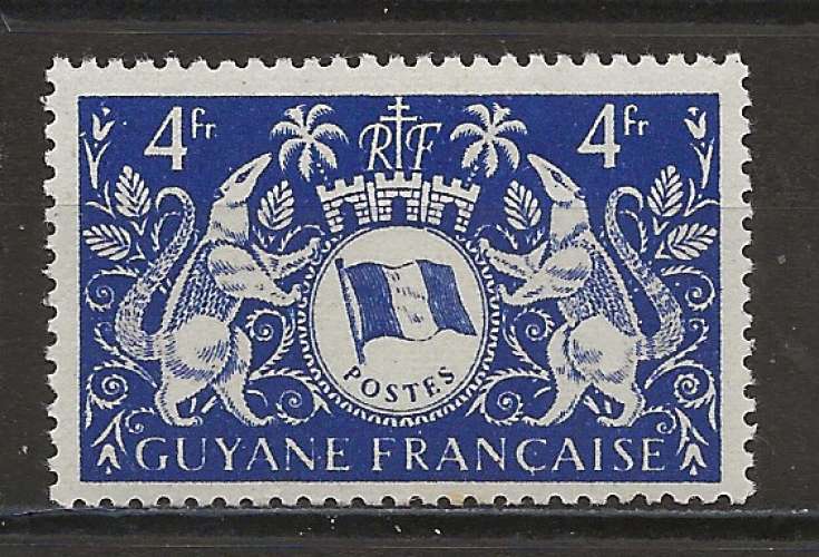 GUYANE  ANNÉE 1945 Y.T N°195 NEUF** 