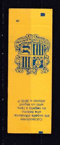 ANDORRE  Y/T   Carnet n° C-3    neuf **   1990