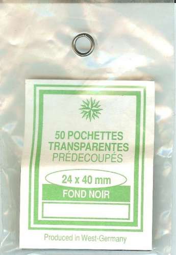 RDV - Pochettes 24x40 Fond Noir (simple soudure)