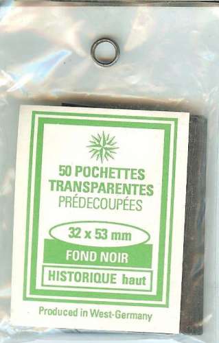 RDV - Pochettes 32x53 Fond Noir (simple soudure)