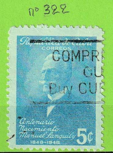 CUBA YT N°322 OBLIT