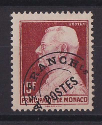 MONACO.   Y/T  Préoblitérés n° 7    neuf **    1943