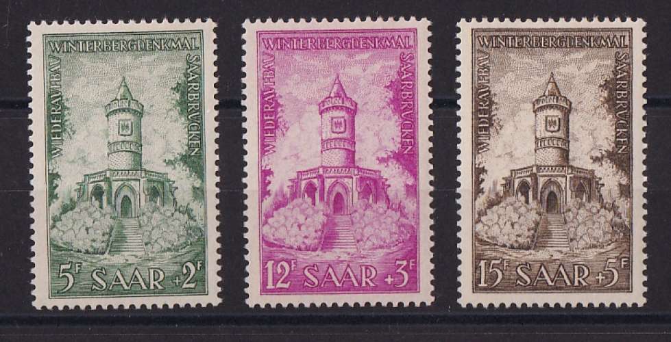 SARRE.   Y/T   n° 355/357    neuf *    1956