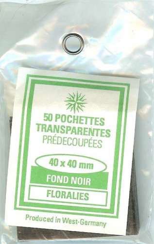 RDV - Pochettes 40x40 Fond Noir (simple soudure)