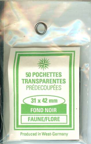 RDV - Pochettes 31x42 Fond Noir (simple soudure)