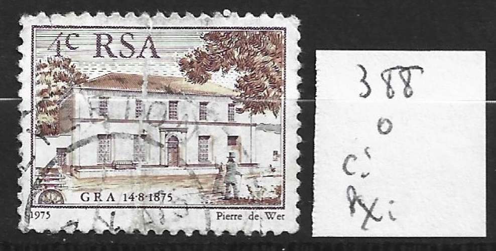 AFRIQUE DU SUD 388 oblitéré côte 0.20 € 