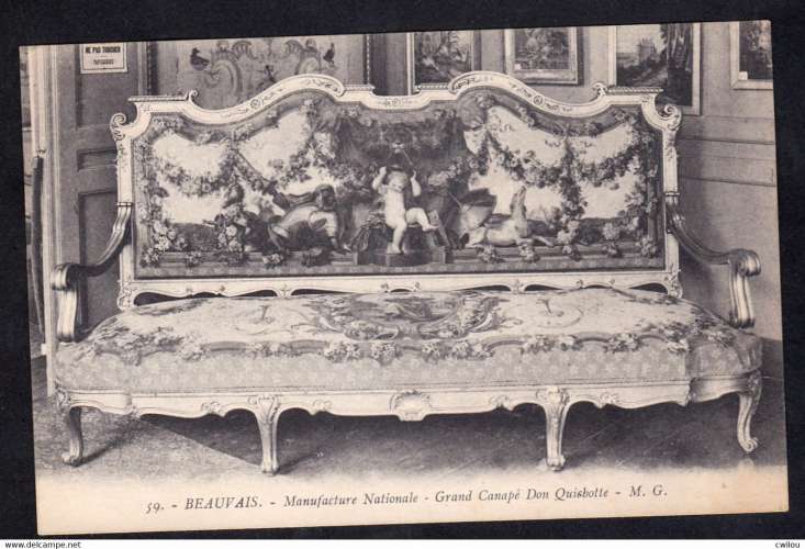 CPA - 60 - BEAUVAIS - MANUFACTURE NATIONALE - GRAND CANAPE DON QUICHOTTE