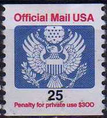 Courrier officiel, roulette, 25(c) (1988) - YT Service 111 **