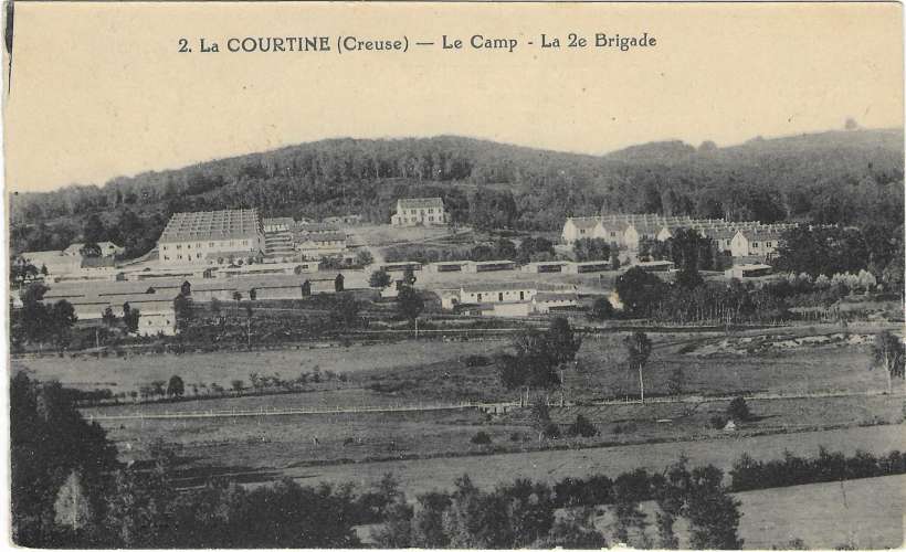 CPA - CREUSE - LA COURTINE, Le Camp, La 2e Brigade