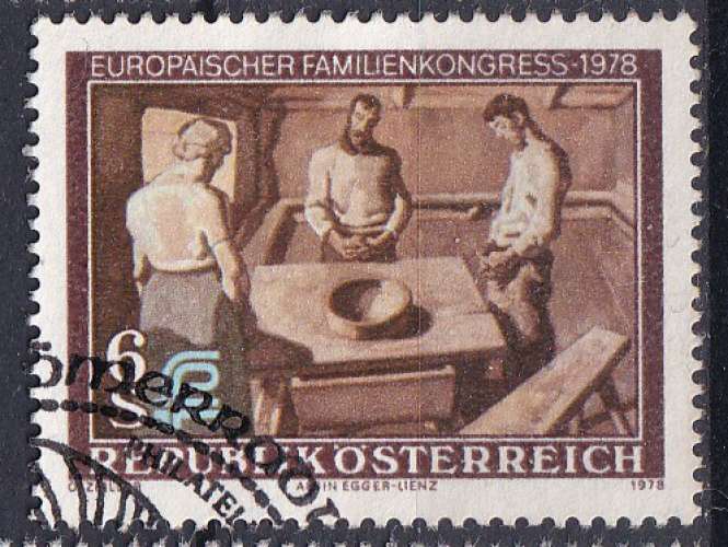 AUTRICHE - 1978 - Famille - Yvert 1416 Oblitéré